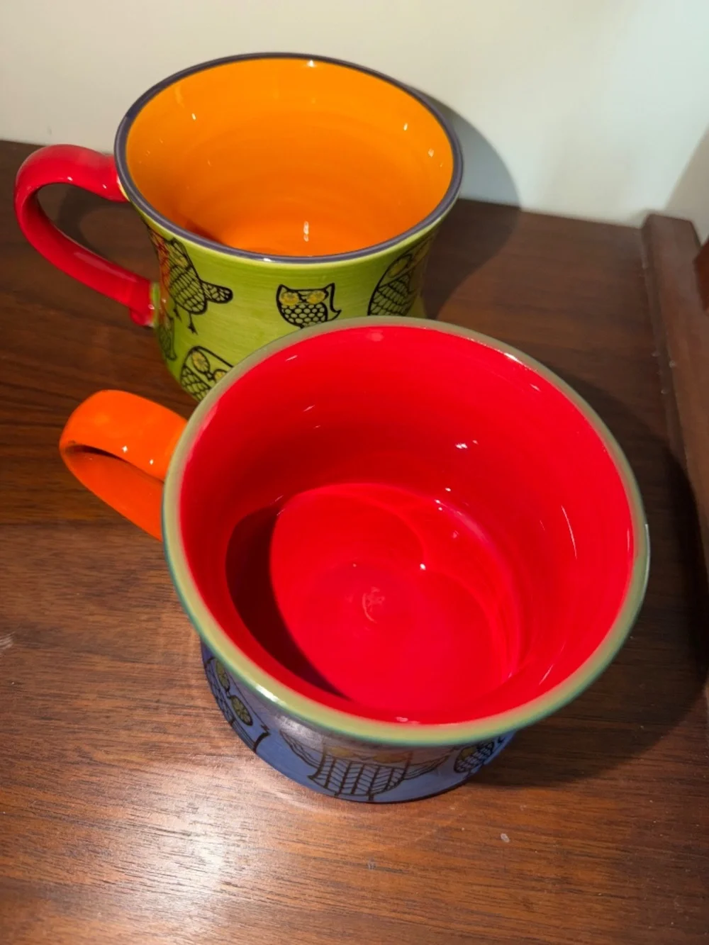 Pier One Owl Coffee Tea Cups - Picture 2 of 4